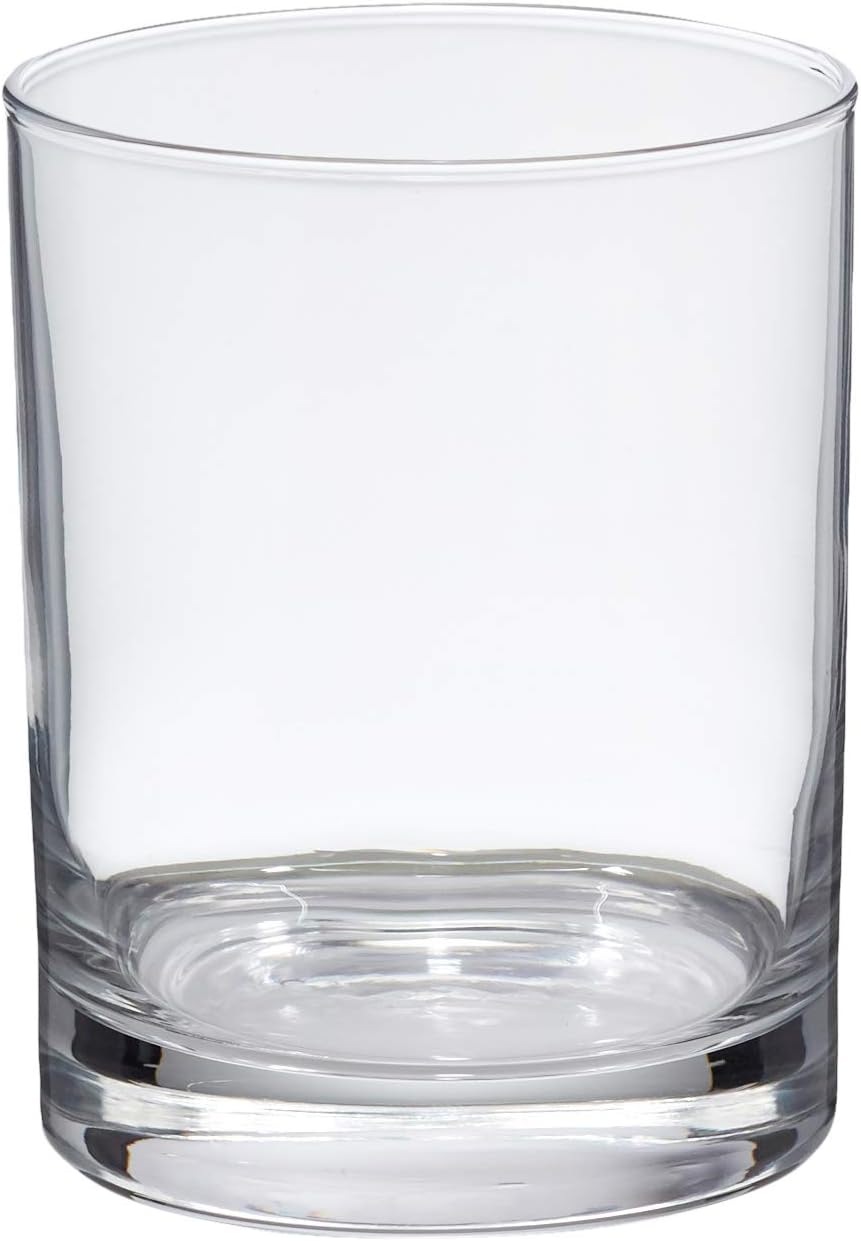 Amazon Basics Admiral Old Fashioned Glass Drinkware Set – 13.25-Ounce, Set of 6