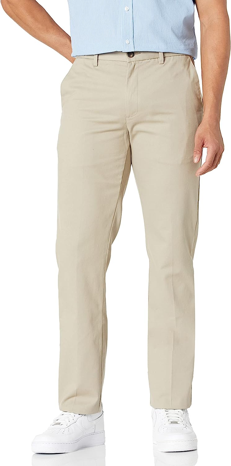 Amazon Essentials Men’s Slim-Fit Wrinkle-Resistant Flat-Front Chino Pant