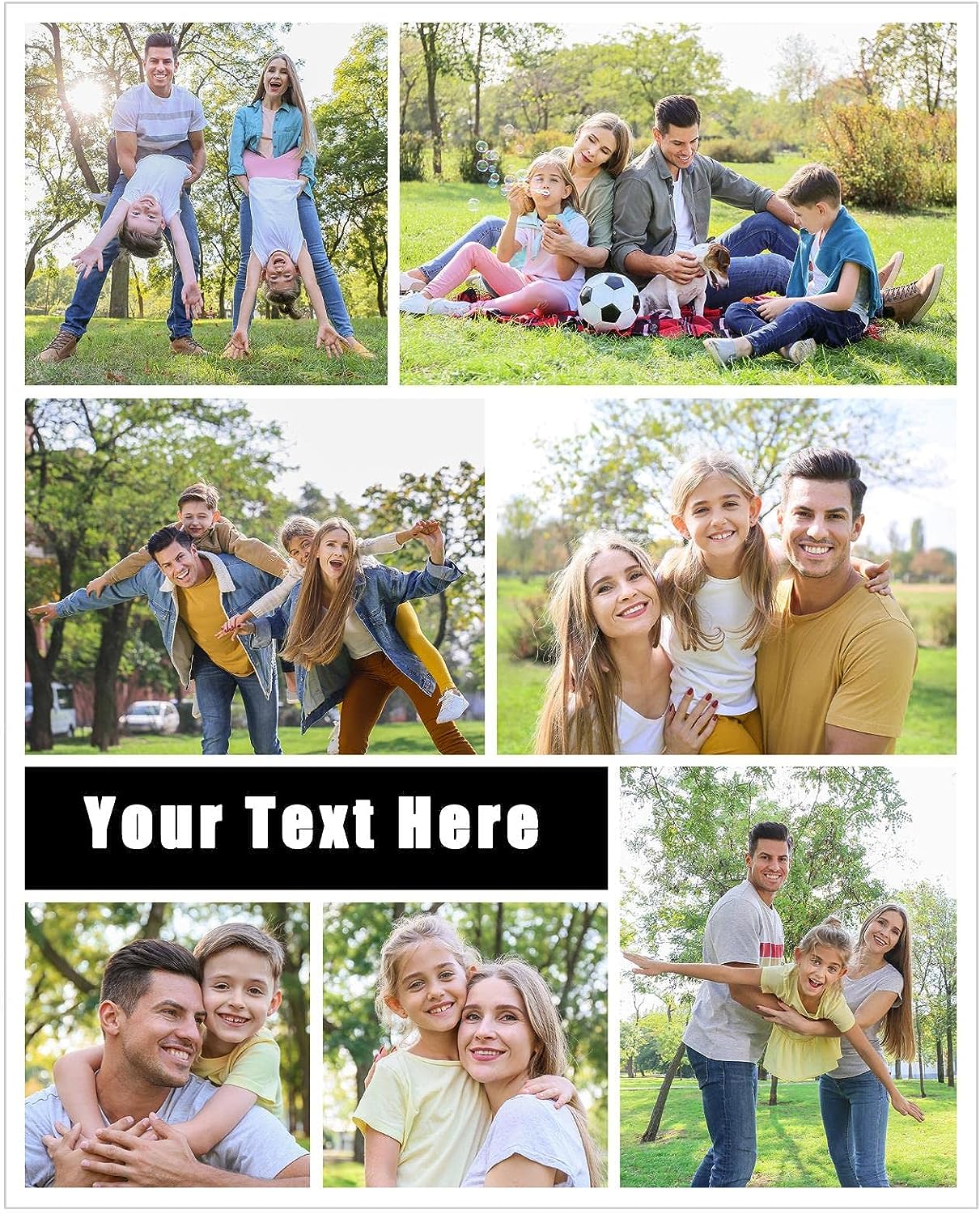 Posters Custom poster – Photo Collage – Customized room aesthetic canvas printing poster – Create Personalized Wall Art with Your Photo on Canvas – Seven photo collage (vertical) Unframed 20”x16”