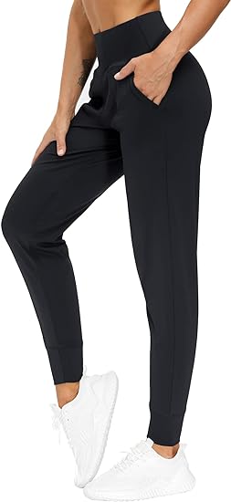 Women’s Twist Knot Color Block Loose Fit Cold Shoulder Tops Fashion 2024, Lightweight Women’s Joggers, Athletic Leggings, Tapered Lounge Pants for Workout, Yoga, Running