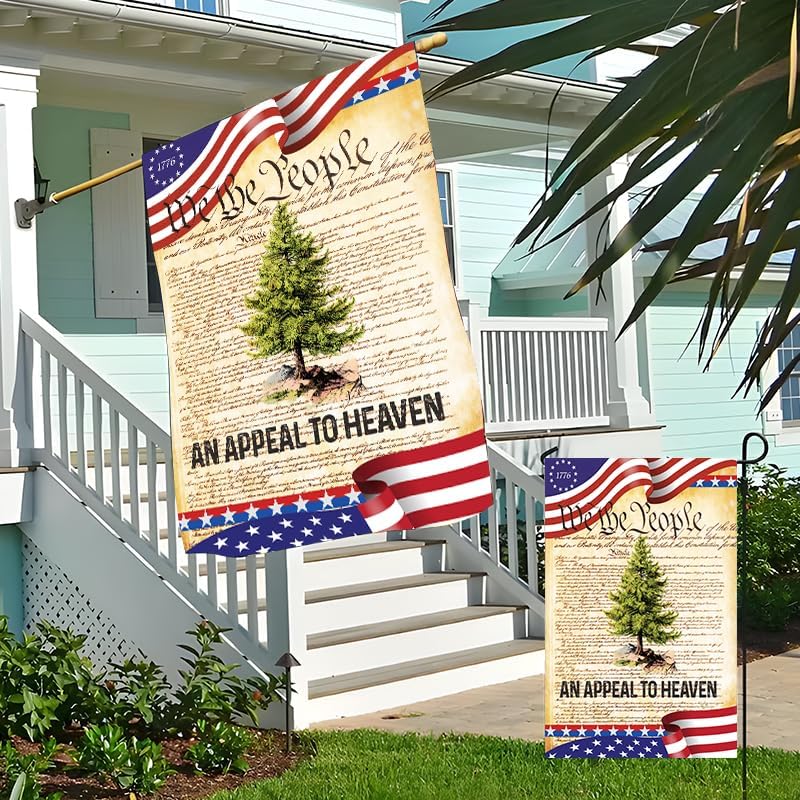 We The People Betsy Ross 1776 An Appeal To Heaven Pine Tree Flag, Decorative Yard Flag