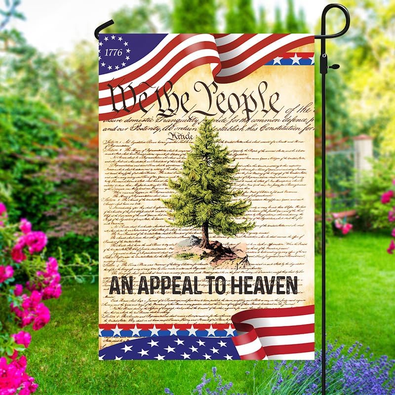 We The People Betsy Ross 1776 An Appeal To Heaven Pine Tree Flag, Decorative Yard Flag