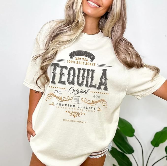 Tequila Vintage Vibe Shirt, Unisex Garment-Dyed T-Shirt, Gift for Men and Women Multi