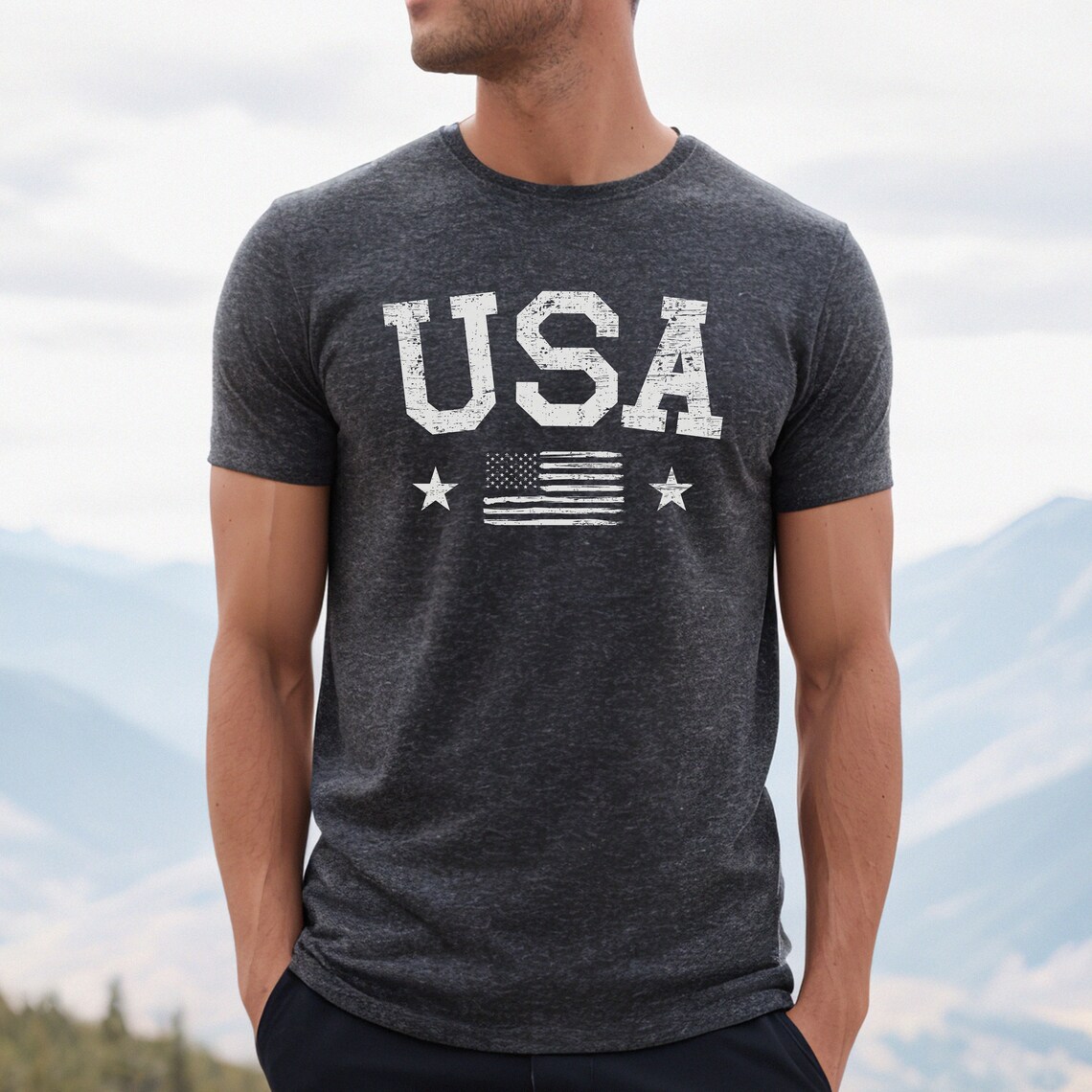 USA distressed Tshirt, 4th o July Shirt, USA Men’s shirt, 4th of July t-Shirt, America Patriotic Shirt, Men’s 4th of July tee, Men’s USA tee