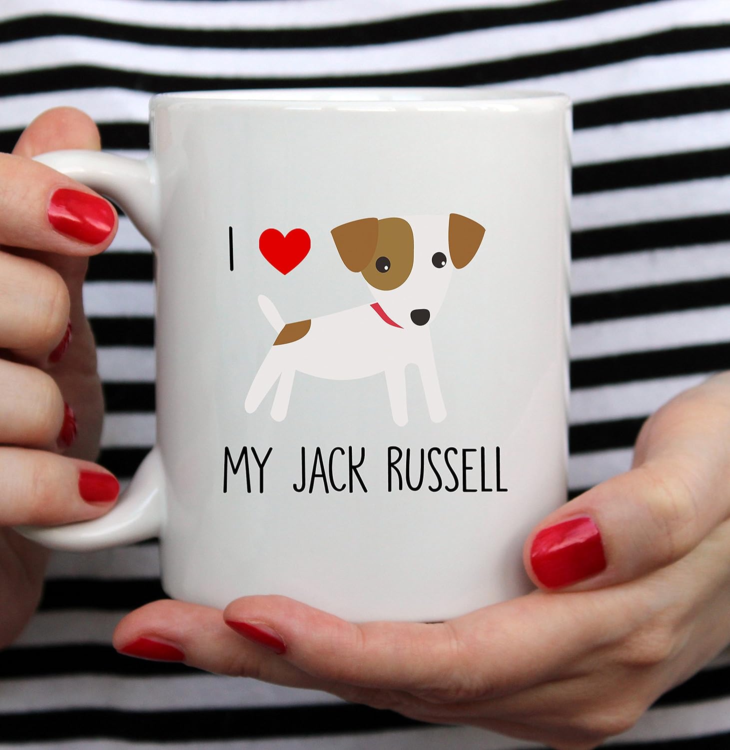 I Love My Jack Russell Terrier Mug | Cute Mug | Jack Russell Gift | Jack Russell birthday Mug | Dog Mug | I Love My JRT Mug | Birthday mug