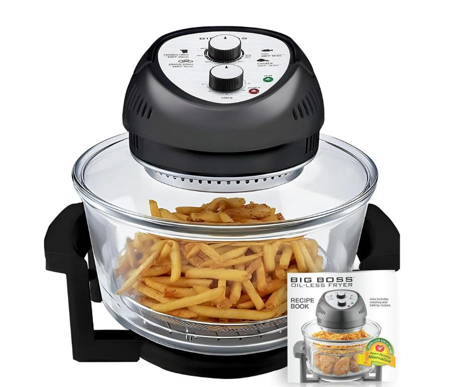 Big Boss Air Fryer Combo 16Qt Oil-Free Bread Oven, Stovetop Convection Oven, Oil-free Oven makes food crispier, healthier, home baking accessories